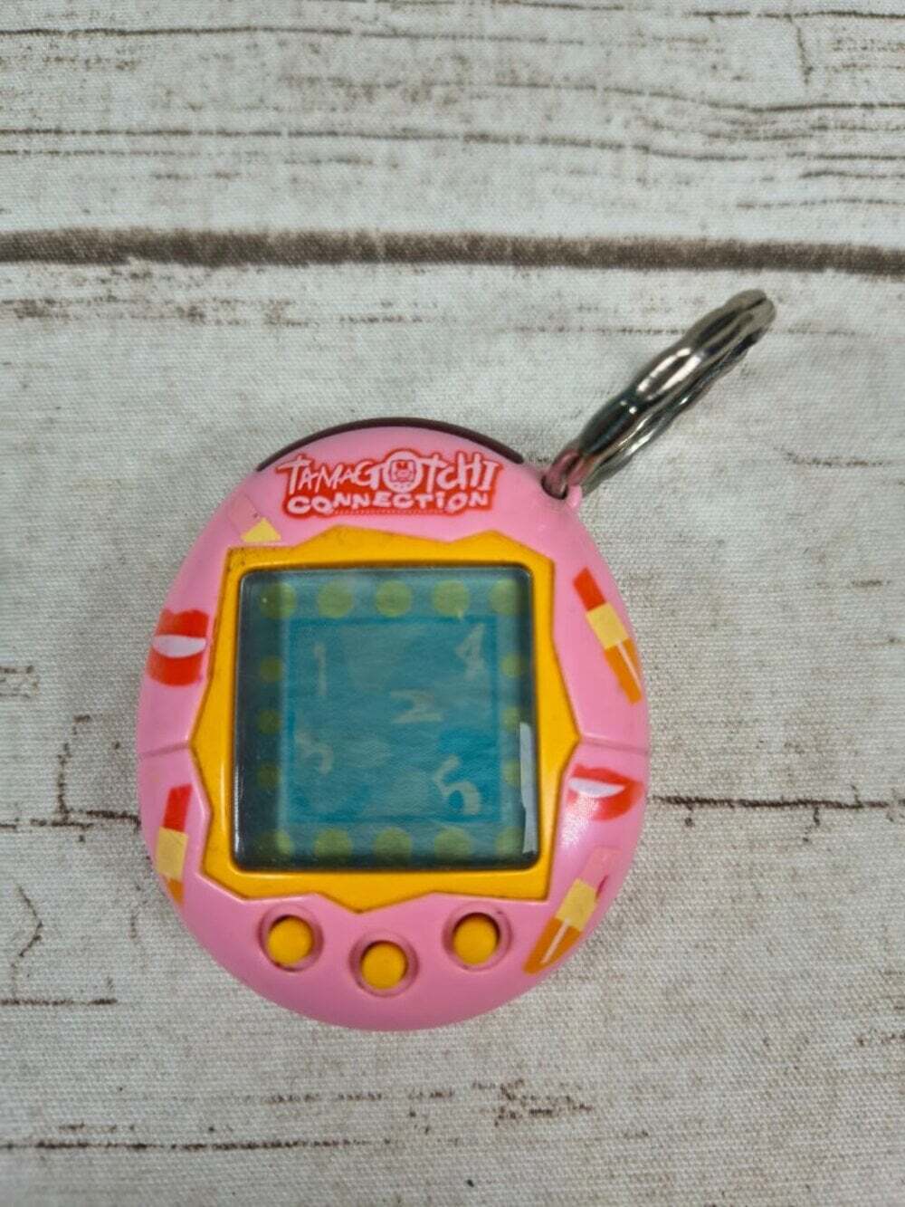 Pink Tamagotchi Connection V2 Lips and Lipstick Virtual Pet